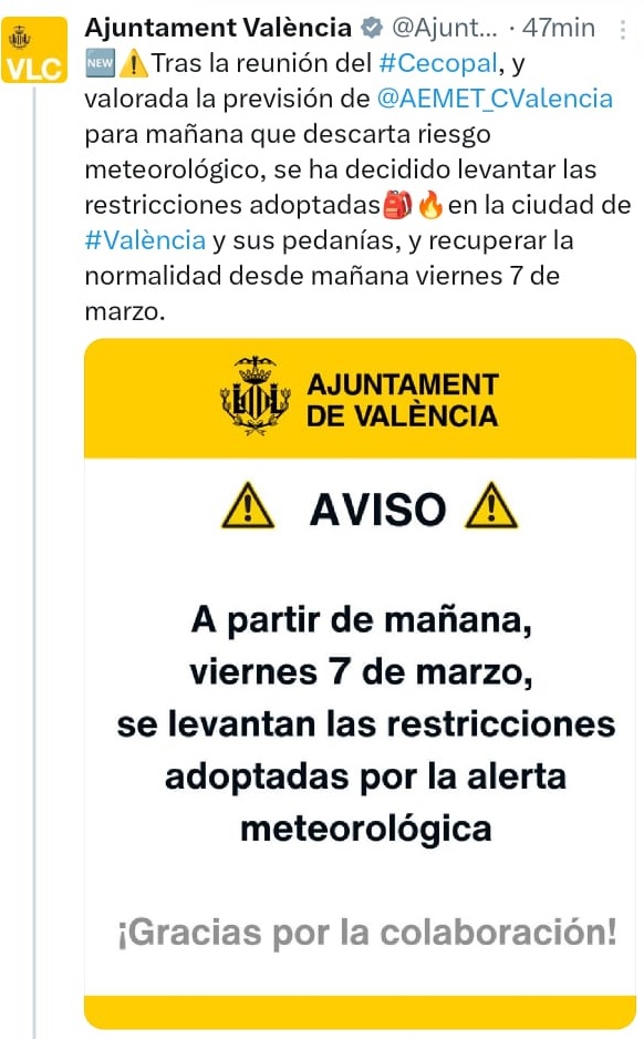 Reanudación de las clases